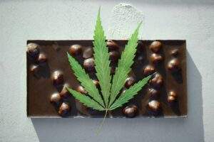 Marijuana in the form of an edible.