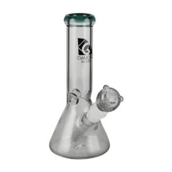 The Diamond Glass 8" Classic Beaker Bong available at the Smoke Cartel online head shop.